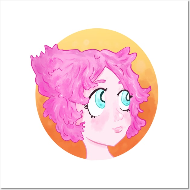 Simple, Pink and Fluffy Wall Art by KaylieDoesArt